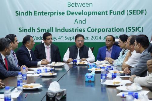 MoU Signing Ceremony between SEDF and Sindh Small Industries Corporation